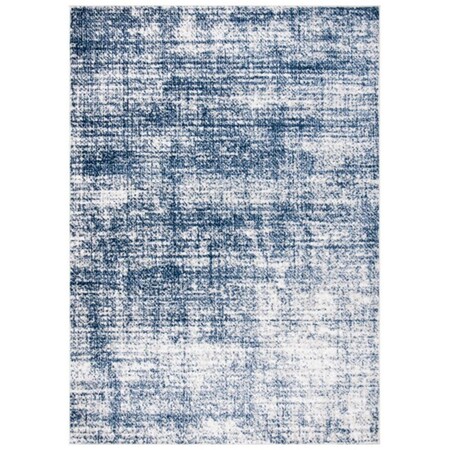 Safavieh 4 ft. 5 in. x 6 ft. 5 in. Skyler 500 Contemporary Rectangle Power Loomed Rug - Ivory & Navy SKY563A-4